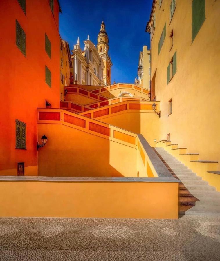 Les Jardins Du Soleil Lägenhet Gorbio Exteriör bild
